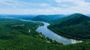 Photo from above the New River